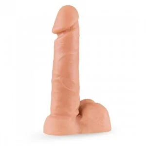 PRÓTESE COM ESCROTO EM SILICONE 14,5 X 4,6 CM