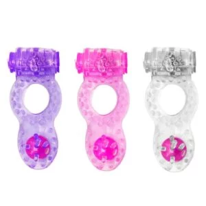 ANEL PENIANO COM VIBRADOR PEROLA