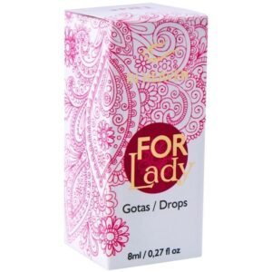 EXCITANTE FEMENINO FOR LADY PULSAÇÃO E VIBRAÇÃO EM GOTAS 8ML INTT