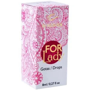 EXCITANTE FEMENINO FOR LADY PULSAÇÃO E VIBRAÇÃO EM GOTAS 8ML INTT