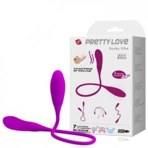 VIBRADOR LUXO PRETTY LOVE DUPLO FLEXÍVEL COM 7 MODOS DE VIBRAÇÃO