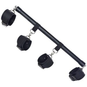 KIT ALGEMAS E TORNOZELEIRAS PRETO 60CM