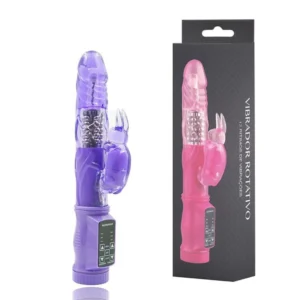 VIBRADOR RABBIT ROTATIVO 12 VIBRAÇÕES USB