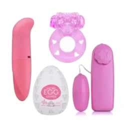 KIT VIBRADOR GOLFINHO + VIBRADOR BUELLT + EGG + ANEL PENIANO