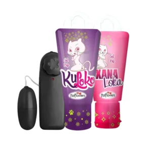 KIT COM VIBRADOR BULLET GEL XANA LOKA GEL KULOKO